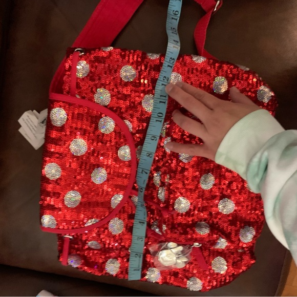 New Disney red/silver polka dot backpack
sequin backpack - Picture 8 of 9